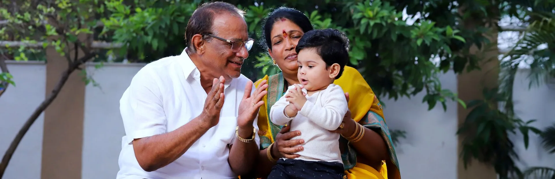 A caregiver with an elderly patient at home